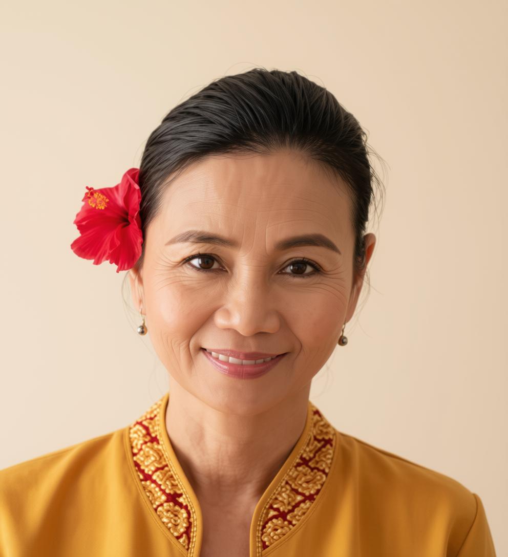 Masseuse thaïlandaise certifiée — salon de massage BB Thai Massage près de la plage Matira, Bora Bora